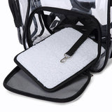 Transparent Pet Backpack Cat Backpack Carrier for Small Dog Kittens Breathable Mesh Window Travel Carrier Bag Weight up To 10lbs for Puppy Kitty Travel