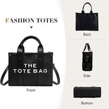 Trendy Leather Tote Bag Small Personalized Top Handle Crossbody Handbags
