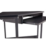 Triangle Computer Desk, Smooth Keyboard Tray& Storage Shelves