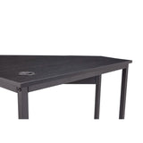 Triangle Computer Desk, Smooth Keyboard Tray& Storage Shelves