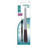 Trim Sapphire Nail File with Cuticle Pusher 1 pc
