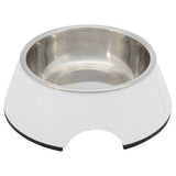 Trixie Melamine and Stainless Steel Pet Bowl White 0.2L