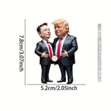 Trump & Musk Acrylic Hanging Ornament