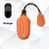 Alcantara Key Fob Case for Tesla | 3 Colors | Suede Texture | Key Belt | Premium Stitching