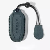 Alcantara Key Fob Case for Tesla | 3 Colors | Suede Texture | Key Belt | Premium Stitching