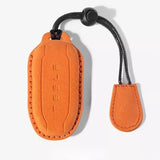Alcantara Key Fob Case for Tesla | 3 Colors | Suede Texture | Key Belt | Premium Stitching