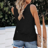 Tutorutor Women's Sleeveless V Neck Sweater