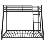 Twin Over Full Low Bunk Bed with Ladder