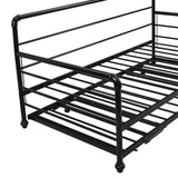 Twin Size Daybed with Adjustable Trundle