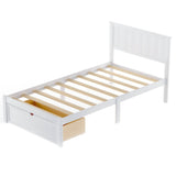 Twin Size Platform Bed with Storage