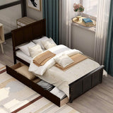 Twin Size Platform Bed with Two Drawers