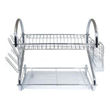 Two-Tier Stainless-Steel Dish Rack - Assorted Sizes