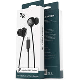 Type C Headphones, In-Ear Wired Earbuds with Microphone & Volume Control Mic Earphones