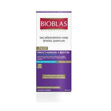 Bioblas Anti-Hair Loss Shampoo with Procyanidin and Biotin - 360ml Natural Hair Care for Stress-Related Hair Loss
