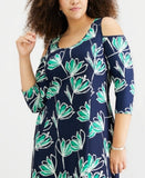 NY Collection Womens Plus Cold Shoulder Dress