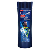 Clear Men Vin’cius Jœnior Anti-Dandruff Shampoo: Ultra Hydro Boost for Men - 10x Deeply Moisturizing, Eucalyptus & Cedarwood, Fight Dry Scalp & Flakes