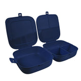 Decobella Double-Lid Food Container - Portable, Compartmentalized Lunch Box for Kids and Adults