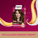 Palette Deluxe Dark Ash Blonde Hair Dye: Long Lasting Color & Shine, Deep Conditioning Micro Oils (Koyu Kumral Sa� Boyasõ)