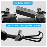 UDIRC Foldable RC Drone FPV WiFi Quadcopter w/ 720P HD Camera & 2 Batteries U73