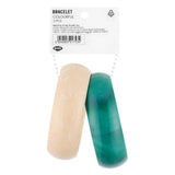 Eklips Face Washing Spa Wristbands Green & Cream 2-Pack