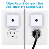 Uigos LED Night Light Lamp with Smart Sensor Dusk to Dawn Sensor, Daylight White, 0.5W Plug-in, 6-Pack