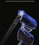 4 PK Mens Rectangular Rimless Blue Light Blocking Reading Glasses Unisex Readers