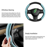 Ultra-thin Alcantara Steering Wheel Cover for Model 3 / Y | TESERY