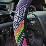 Ultra-Thin Breathable Colorful Hemp Steering Wheel Cover
