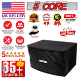 5Core Box Subwoofer for Car 1Pc Black 800W Peak Power 8 Inch Vented Trunk Speaker Woofer 8 Ohm