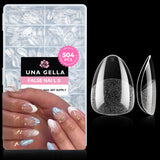 UNA GELLA Gel Nail Glue, Solid Nails Gl ue Gel 40ml Lamp Curing Needed Soak Off G LUE Strong Nail G LUE G el for Acrylic Fake Nails Tips Extension Press On Nails for Gelly Tips