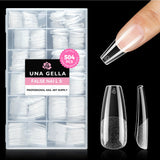 UNA GELLA Gel Nail Glue, Solid Nails Gl ue Gel 40ml Lamp Curing Needed Soak Off G LUE Strong Nail G LUE G el for Acrylic Fake Nails Tips Extension Press On Nails for Gelly Tips