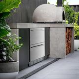 Under Counter Refrigerator, 24 Inch Double Drawer Beverage Fridge F58145