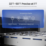 Under Counter Refrigerator, 24 Inch Double Drawer Beverage Fridge F58145