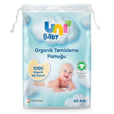 Uni Baby Cotton Pads for Gentle Cleansing 60 Count