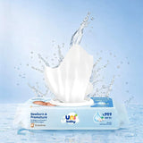 Uni Baby Newborn & Premature Wipes for Sensitive Skin 3x40
