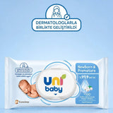 Uni Baby Newborn & Premature Wet Wipes for Sensitive Skin 40 Count