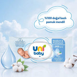 Uni Baby Newborn & Premature Wet Wipes for Sensitive Skin 40 Count