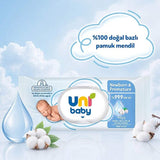 Uni Baby Newborn & Premature Wet Wipes for Sensitive Skin 40 Count