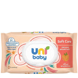Uni Baby Soft Care Almond Oil Baby Wipes 90 Count
