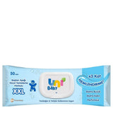 Uni Baby XXL Body Cleansing Wipes for Sensitive Skin 50 Count