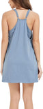Unilexi Women's Althletic Dresses with Pockets Summer Sleeveless Workout Mini Dress with Shorts Tennis Dress