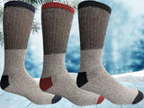 Unisex Insulated Thermal Cotton Cold Weather Crew Socks