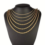 European Classic Twist Necklace Rope Chain