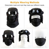 Unisex Thermal Winter Goggles Hat