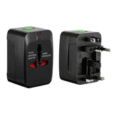 Universal Travel Adapter with 4 Interchangeable Plugs