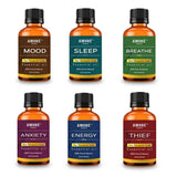 6-Piece: Aromatherapy Therapeutic Grade Essential Oils Gift Set