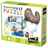 Headu Montessori Educational Puzzle for Toddlers - Wooden Farm Animal Shapes for Cognitive Development (2-4 Years)