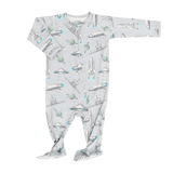 Up and Away Zipper Footie