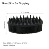Upgrade Silicone Body Scrubber and Hair Shampoo Brush