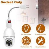 US Plug Extension Light Socket with On/Off Switch